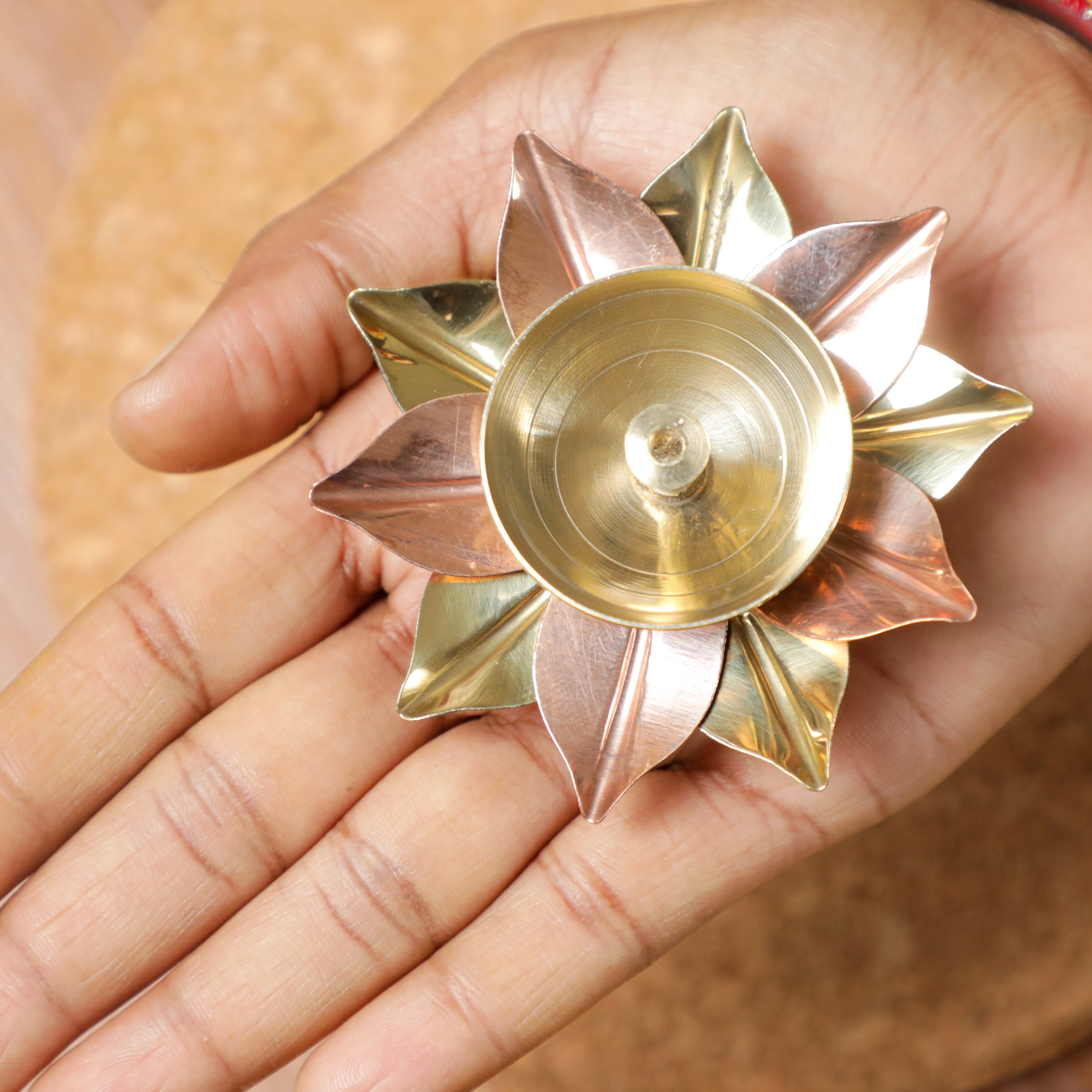 oil filling Akhand Diya